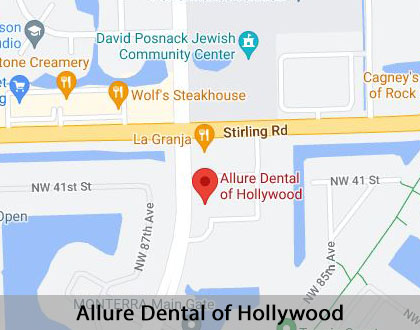 Map image for Emergency Dentist vs. Emergency Room in Hollywood, FL